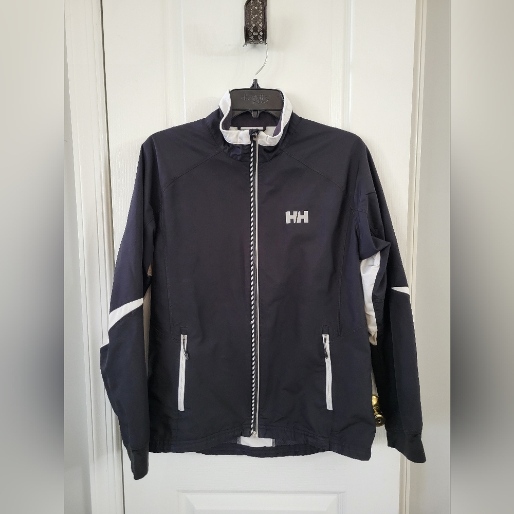 Helly Hansen Training Hybrid Performance Running Jacket Black White Size Small